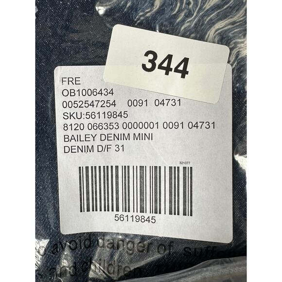 We The Free By Free People Bailey Denim Skirt Medium Wash Size 31 New - Picture 5 of 7